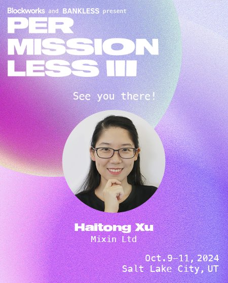MixinKernel's tweet image. 🔥 we are ready to dive into the future of finance in Salt Lake City! 🚀 Can’t wait for the groundbreaking talks, visionary speakers, and revolutionary ideas that are about to spark the next crypto wave. 🌐💡

#Permissionless