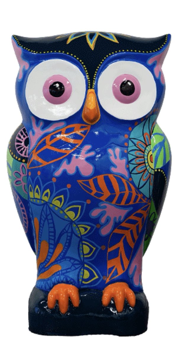Roomamakes's tweet photo. Loved being involved in the North London Art Trail. Raising funds for  @northlondonhospice Having my painted sculpture amongst the superb designs across North London has been amazing!  Get the map and  find the 30 large owls. auction on 7th November at the Arsenal  Stadium! https://t.co/GhqIwQADpy