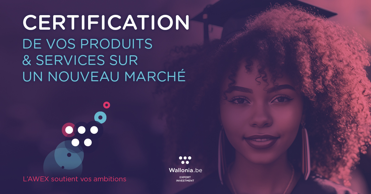 ⚠️ Certains marchés ne sont accessibles aux exportateurs wallons qu’après certification ✅ de leurs produits ou services.

💪 L’AWEX les soutient financièrement dans leurs démarches 🚀

➡️ awex-export.be/fr/aides-et-su…