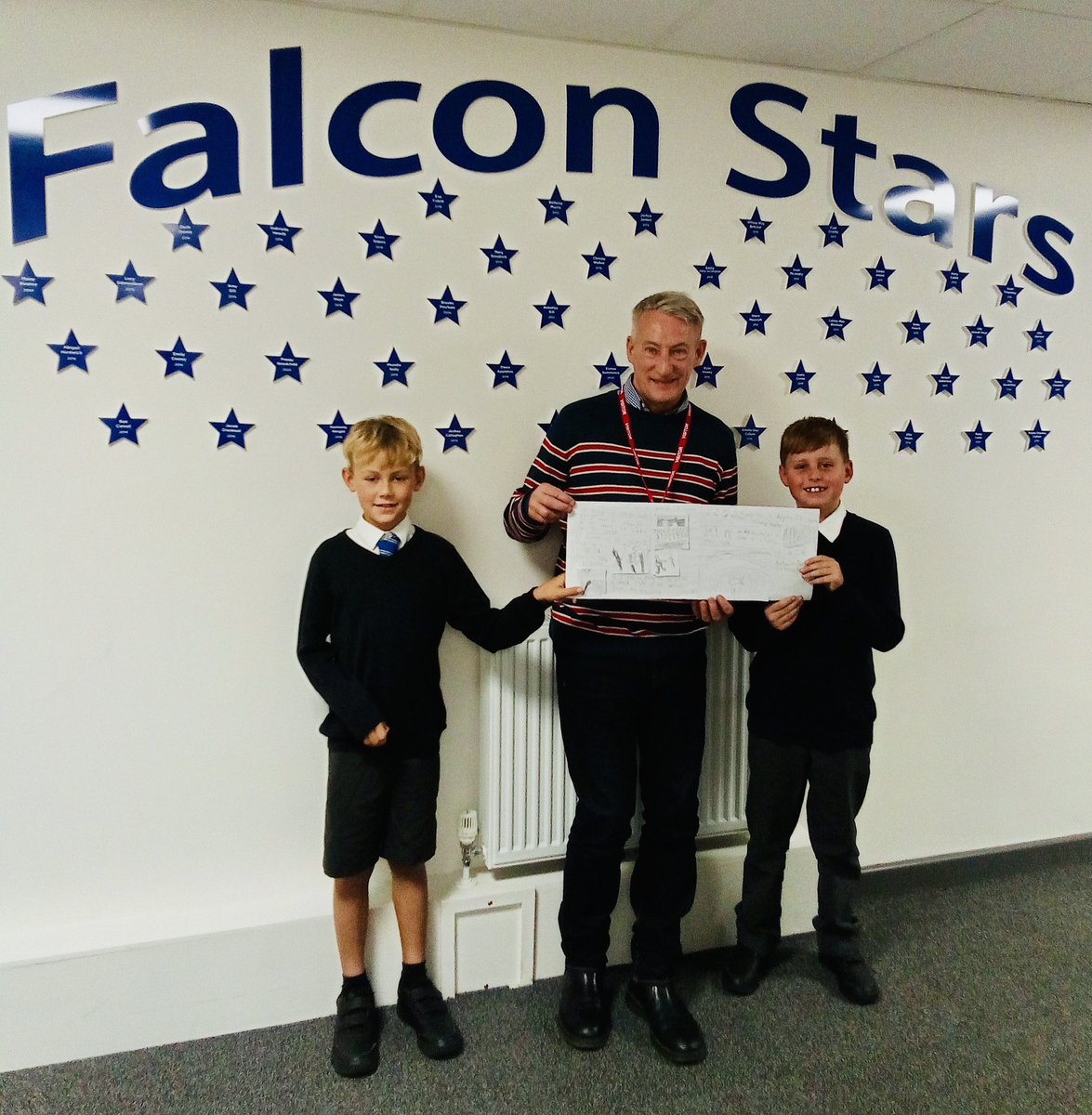 Huge ‘Well done!’ to Theo and Jesse <a href="/FalconJuniorSch/">Falcon Junior School</a> Norwich - writing &amp; illustrating their own poem! Amazing work! #nationalpoetryweek ❤️🥇📘📕