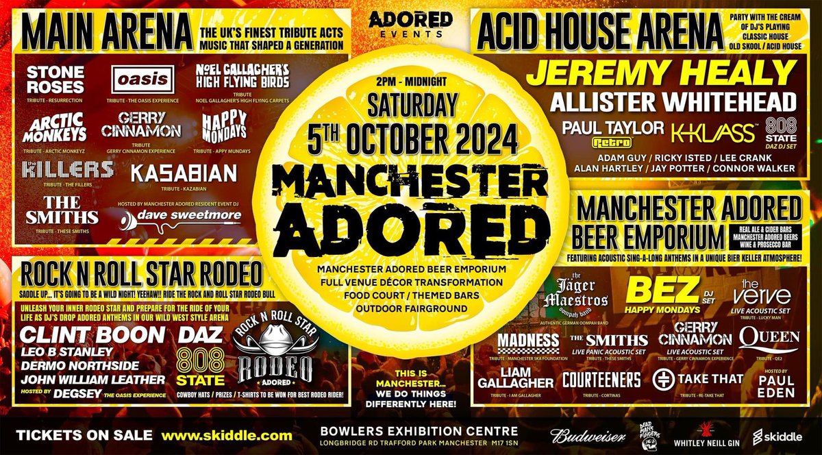 davesweetmore's tweet photo. This Saturday it’s the big one! 🍋 #MANCHESTERADORED at @BowlersMcr. Remaining tickets from https://t.co/MDiQ9ECfG8 https://t.co/LtjKnbIgDZ