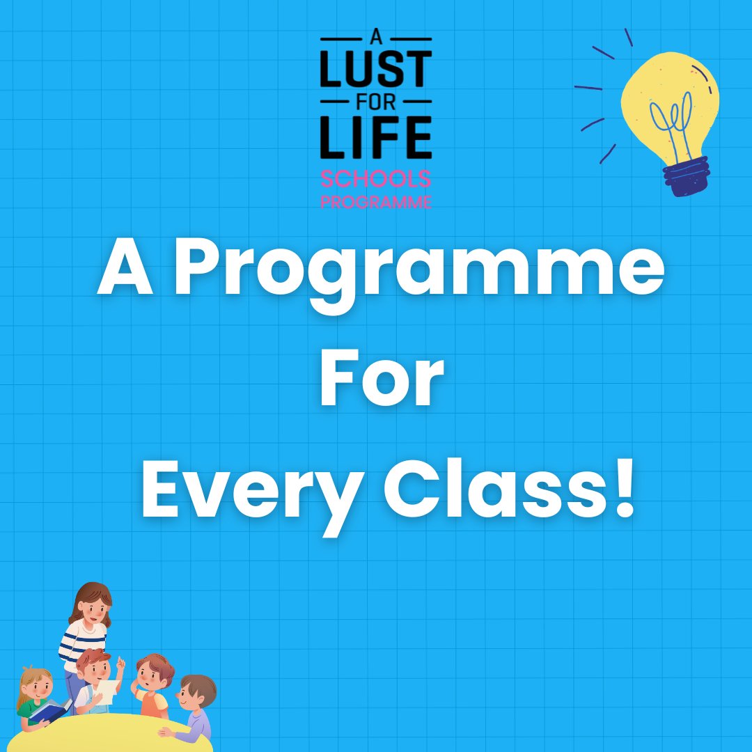 We are thrilled to announce that the brand new Junior &amp; Senior Infants level of The A Lust For Life Schools Programme is now available to all primary schools nationwide!

Visit alflschools.com/register-schoo… to register your class today.