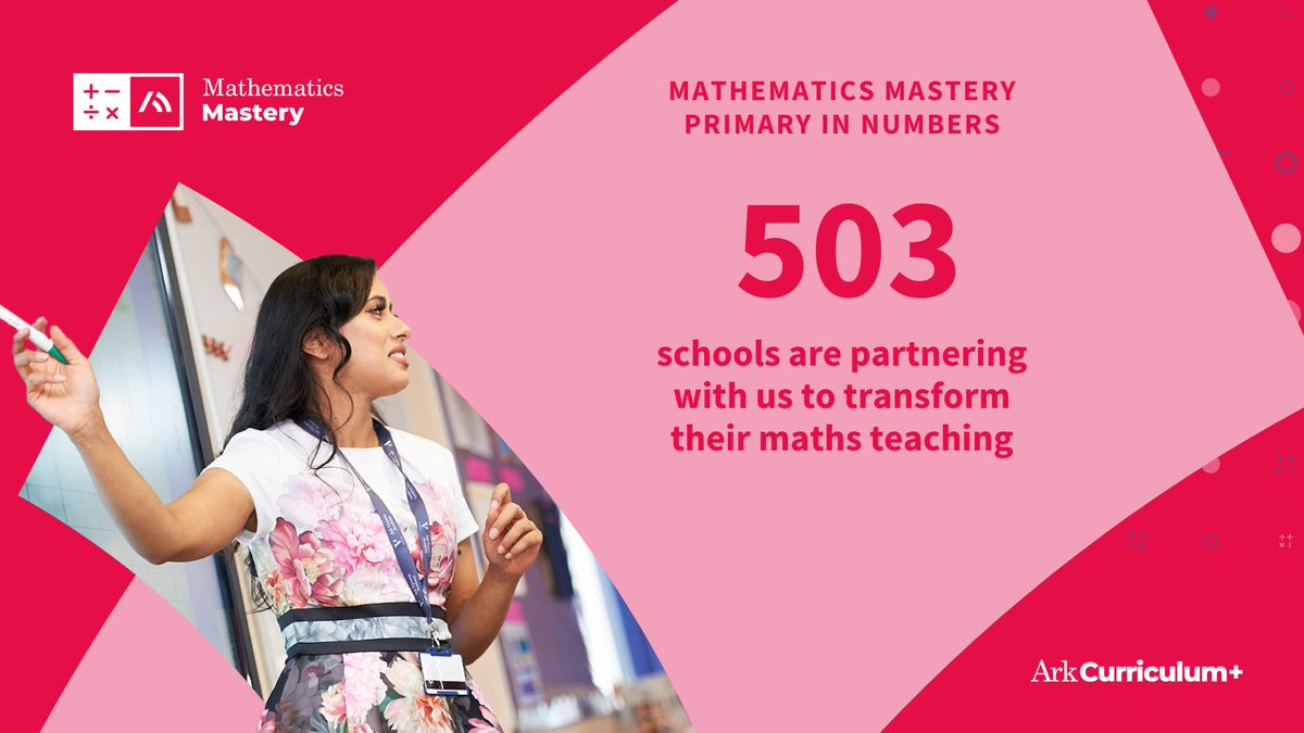 MathsMastery's tweet photo. There are now over 500 schools in our Mathematics Mastery Primary network.
Dedicated to helping ALL children achieve in #maths, whatever their starting point; working with AC+ is helping them do just that!
Discover: https://t.co/Q1oAesolqD
#pupilattainment #mathscurriculum https://t.co/y1zX4UCkMZ