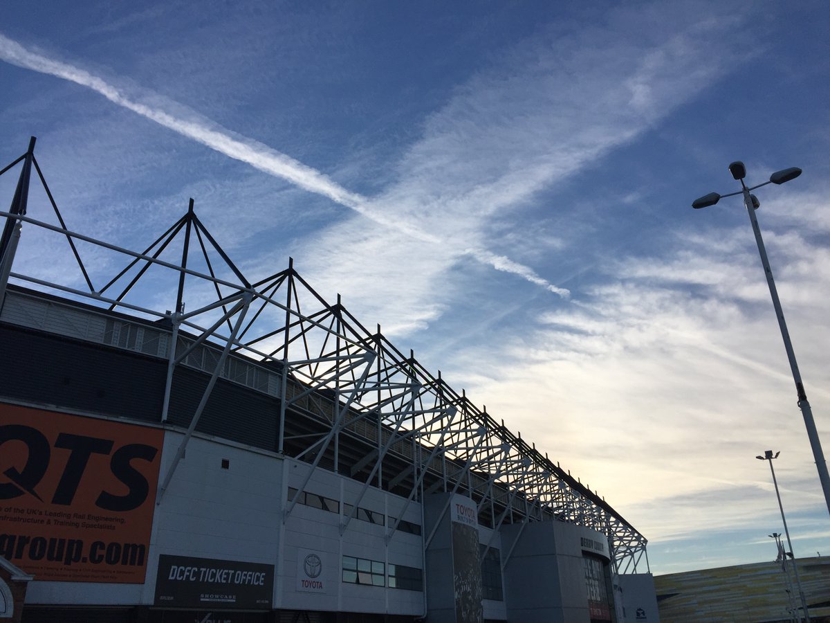 Sunset over Pride Park