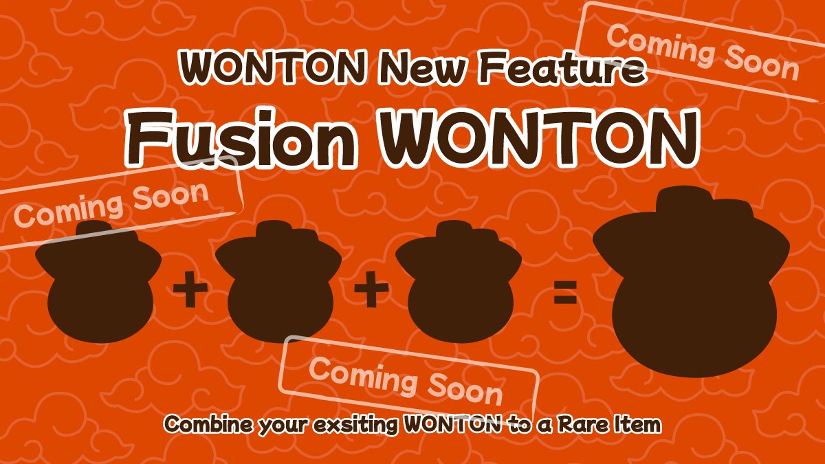 WONTON ๐ฅ (@wontonorg) on Twitter photo ๐จโ๐ณ <a href="/MasterCheforg/">Master Chef ๐</a> is cooking up something wildโFusion WONTON! ๐ฅ๐ฅ
๐ Follow <a href="/MasterCheforg/">Master Chef ๐</a> secret recipe: Combine your WONTONs and create a fusion edition masterpiece! ๐ฝ๏ธ
๐คฏ Sold yours already? Big oops! HODL your #WONTON, itโs the tastiest decision! ๐
๐ฅขStay hungry, the ๐จโ๐ณ <a href="/MasterCheforg/">Master Chef ๐</a> is cooking up something wildโFusion WONTON! ๐ฅ๐ฅ
๐ Follow <a href="/MasterCheforg/">Master Chef ๐</a> secret recipe: Combine your WONTONs and create a fusion edition masterpiece! ๐ฝ๏ธ
๐คฏ Sold yours already? Big oops! HODL your #WONTON, itโs the tastiest decision! ๐
๐ฅขStay hungry, the