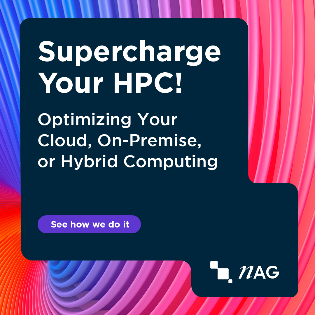 Unlock the full potential of cloud, on-prem, and hybrid HPC with NAG. Let our HPC engineers build or supercharge your custom solution nag.com/hpc-services/ #hpc #cloud #cloudcomputing #cloudservices #cloudarchitecture