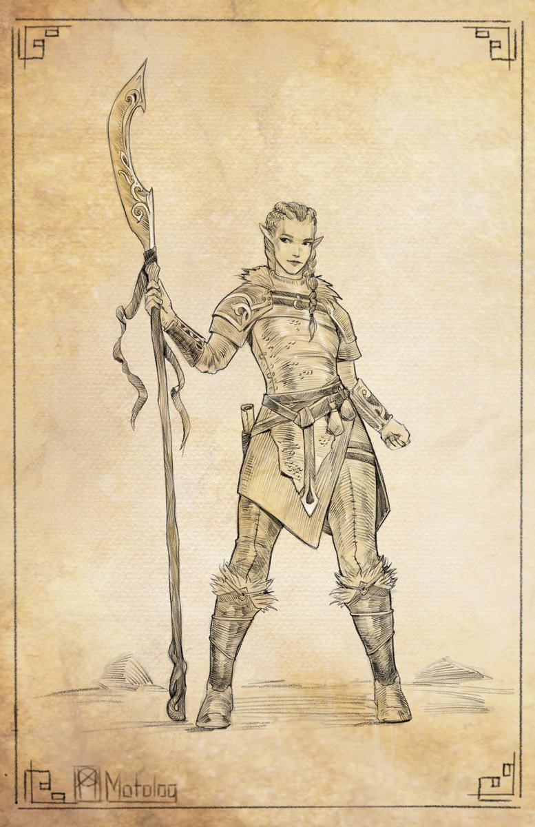 The Eldritch Scribe (@_eldritchscribe) on Twitter photo Allie Daughter to one of the most famous warriors the world has ever seen, afflicted by a blood curse placed on her family, will she cure it or will she fall victim to it 
art by mo_tolog on insta
#DnDArt #ElfWarrior #FantasyCharacter Allie Daughter to one of the most famous warriors the world has ever seen, afflicted by a blood curse placed on her family, will she cure it or will she fall victim to it 
art by mo_tolog on insta
#DnDArt #ElfWarrior #FantasyCharacter