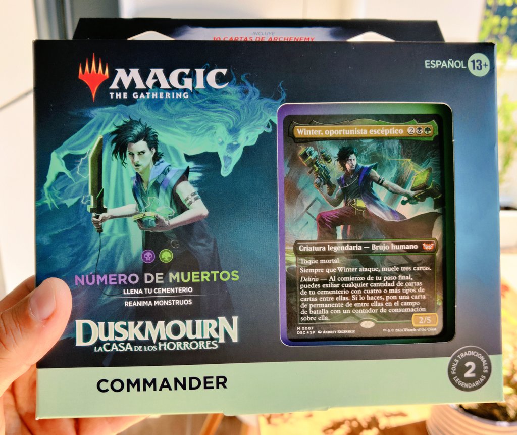 Roberto Castiello (@castiellomtg) on Twitter photo 🎁SORTEAZO DUSKMOURN: HOUSE OF HORRORS 🎁
🥳Celebramos el lanzamiento de #MTGDSK sorteando este mazo de Commander Número de Muertos! ☠️🌳
📝Requisitos:
🔄RT este post
✅Follow <a href="/CastielloMTG/">Roberto Castiello</a>
🗣️Menciona a 2 amigos
🌍Envío gratuito: WORLDWIDE!
💰Ganador: 08.10
🍀¡Mucha suerte! 🎁SORTEAZO DUSKMOURN: HOUSE OF HORRORS 🎁
🥳Celebramos el lanzamiento de #MTGDSK sorteando este mazo de Commander Número de Muertos! ☠️🌳
📝Requisitos:
🔄RT este post
✅Follow <a href="/CastielloMTG/">Roberto Castiello</a>
🗣️Menciona a 2 amigos
🌍Envío gratuito: WORLDWIDE!
💰Ganador: 08.10
🍀¡Mucha suerte!