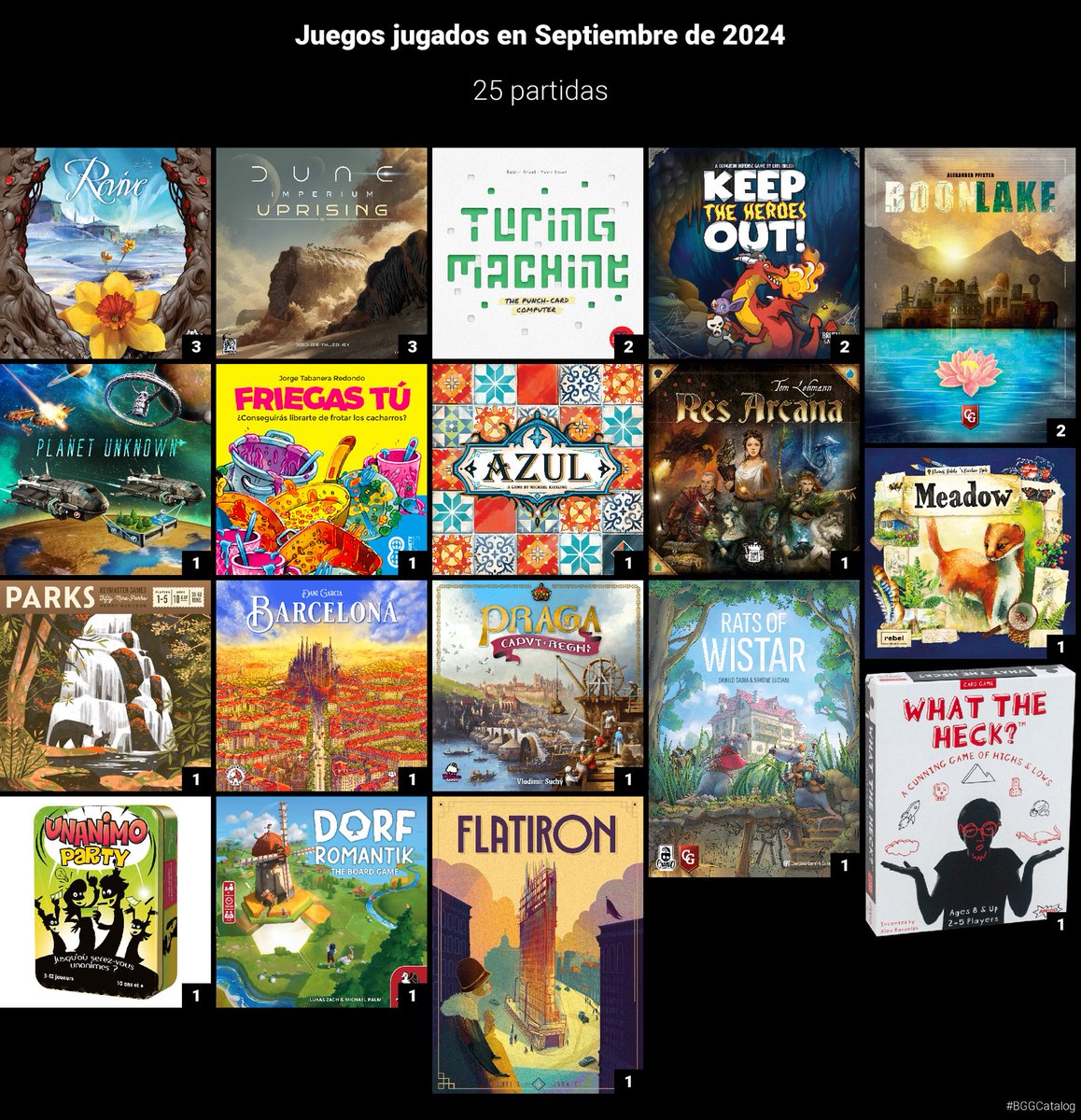 DonBombis's tweet photo. Mes de septiembre interesante, donde ha entrado fuerte el #DuneImperiumUprising 🤩 y va quedando menos para acabar la campaña del #Revive para poder incorporar la expansión hehe. Aunque viene un octubre cargadito con la #APcon de por medio 🫶🏼💜 https://t.co/hi80TneRqd