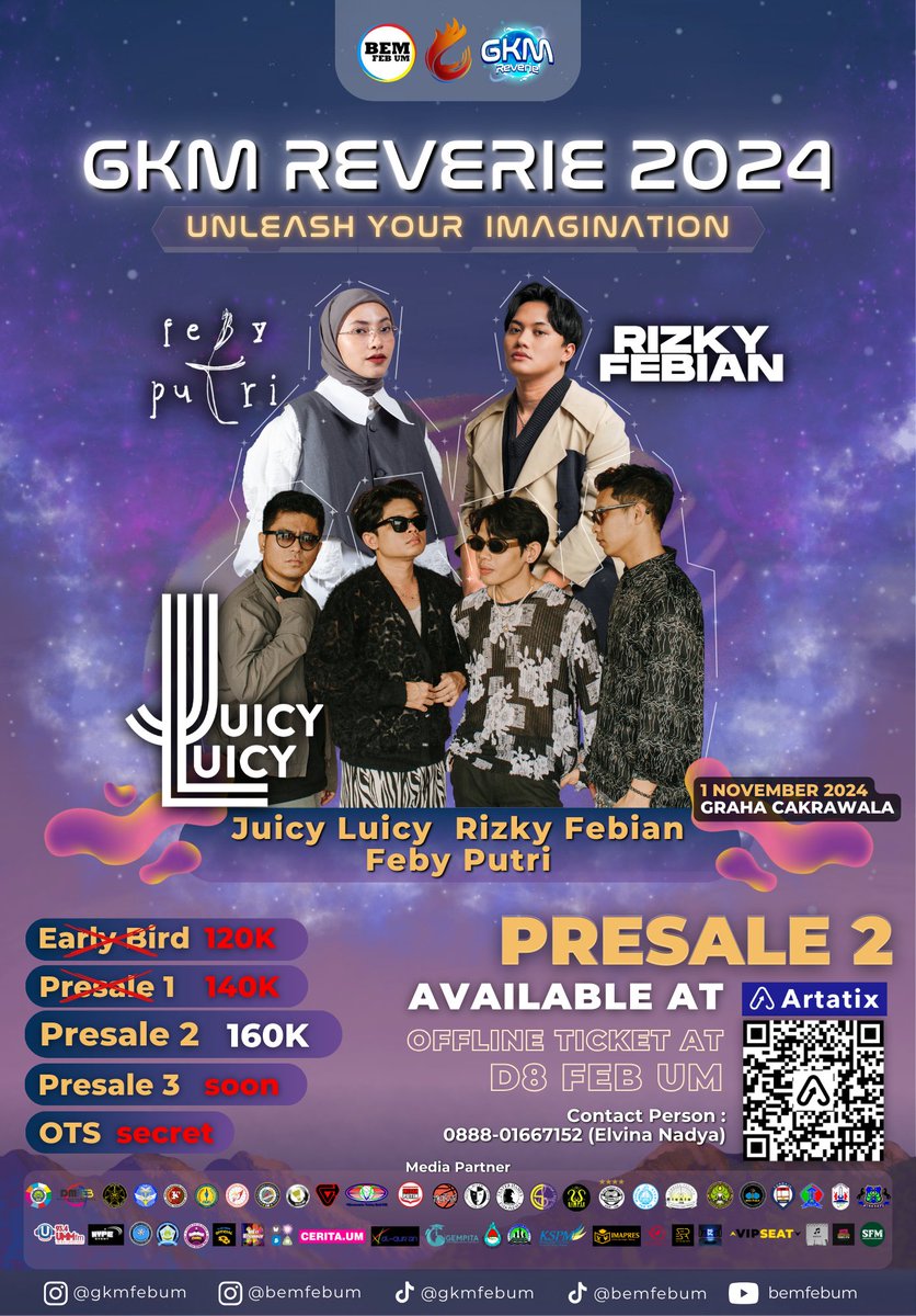 Hi Astropeeps! 🙌
Ke pantai naik sepeda,  
Lihat sunset sambil ketawa.  
Yuk beli tiket GKM sekarang juga,  
Presale 2 udah buka, jangan sampai kehabisan ya!🚀

Grab your ticket at :
artatix.co.id/event/gkm-reve…