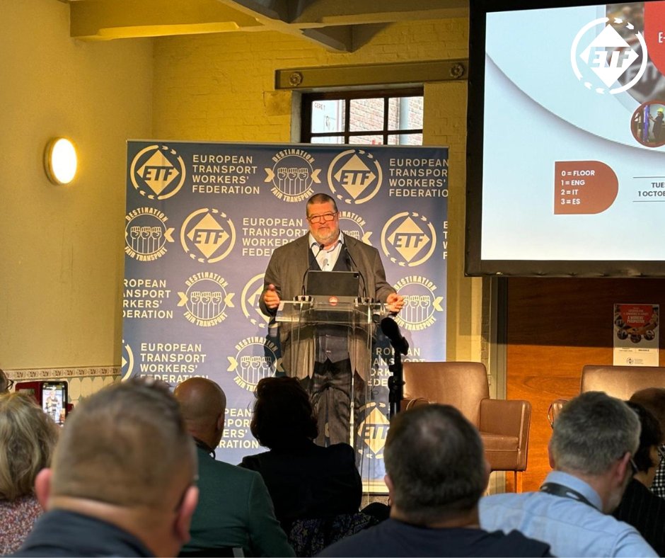 👷‍♂️#Conference: #Logistics and e-commerce in Europe - a worker’s perspective

🚨Logistics is a crucial and growing sector for transport workers - but it is also the sector where giant companies are dominating the field.

🔽Poor working conditions, anti-union pressure and
