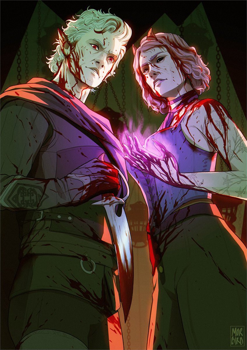 morbirdart's tweet image. Tav x Astarion commission for @kittenintheden
#BG3 #BaldursGate3