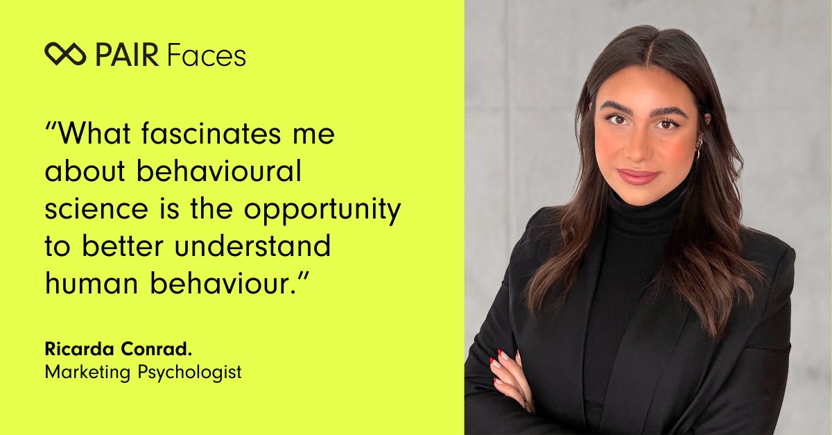🎤 Meet Ricarda Conrad, Marketing Psychologist at PAIR Finance! Ricarda shares her passion for behavioural science and its impact on her work. 💡

Read the entire interview: pairfinance.com/en/blog/pair-f…

We’re thrilled to have her on our #team! 💛 #PAIRFaces #AI #DataScience