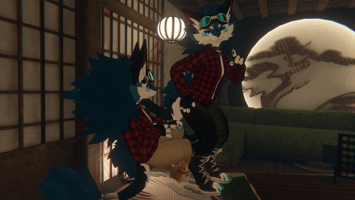 Frostywuff's tweet photo. Doing dumb stuff while taking photos of the outfit 🍑 https://t.co/EWKburK4Jl