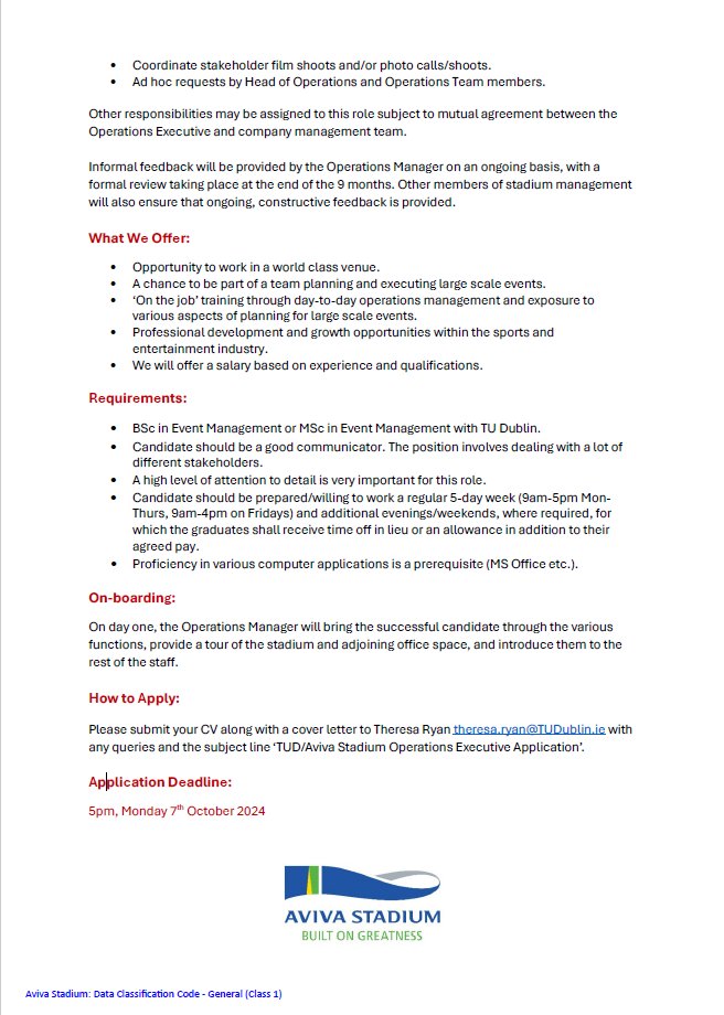 TU Dublin Tourism & Hospitality Management tweet media