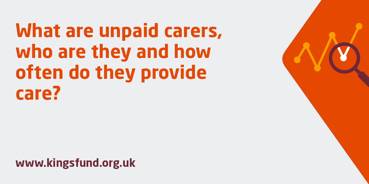 Unpaid carers play a key role in the health and care system. Our new nutshell explores who is likely to be an unpaid carer, how often care is provided, who people care for and how care is funded. kingsfund.org.uk/insight-and-an…