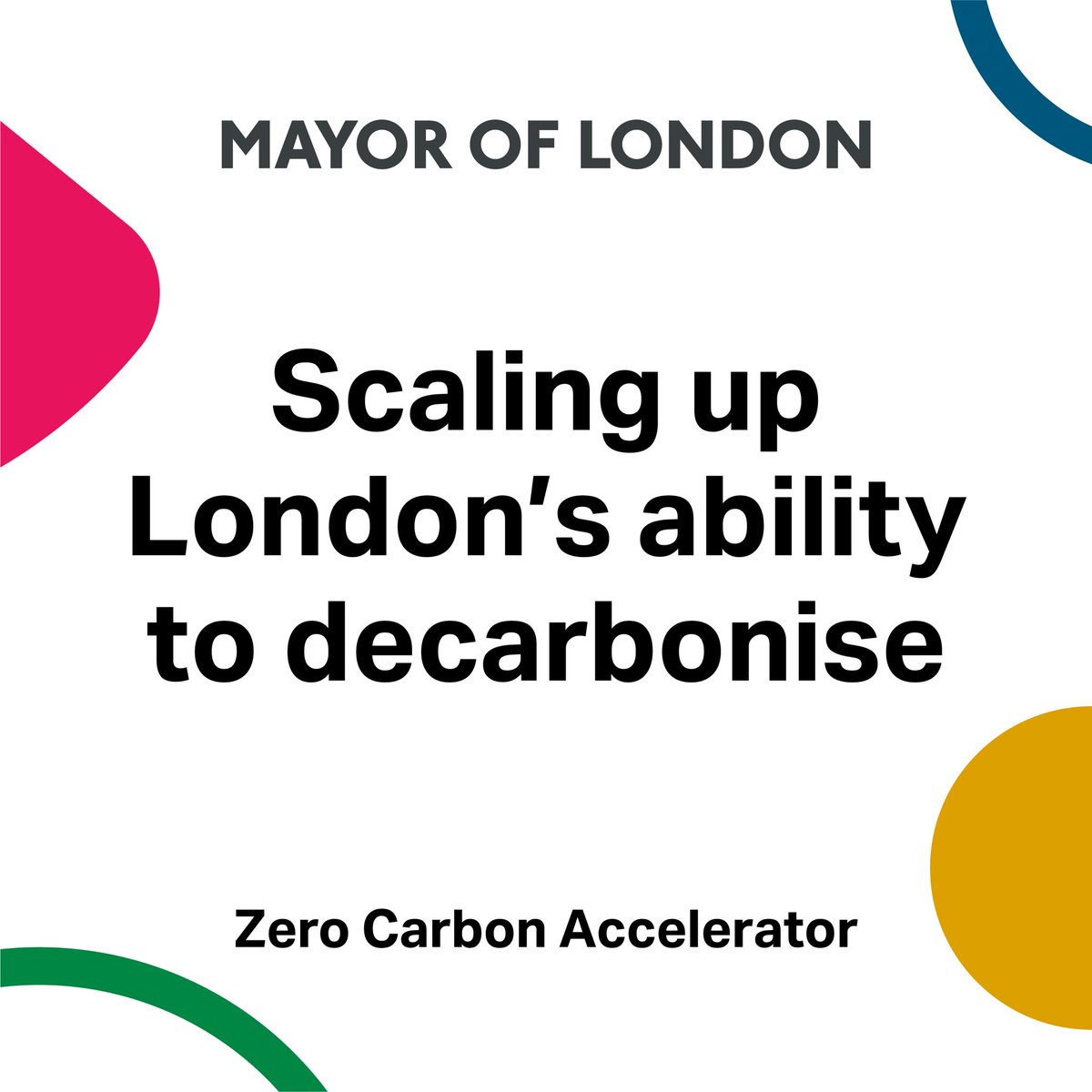 We are proud to support the delivery of the <a href="/MayorofLondon/">Mayor of London, Sadiq Khan</a>'s new Zero Carbon Accelerator, a new programme helping London-based organisations on their journey to net zero. Delivered in partnership with <a href="/MottMacDonald/">Mott MacDonald</a> <a href="/EnergySvgTrust/">Energy Saving Trust</a> and an alliance of partners.