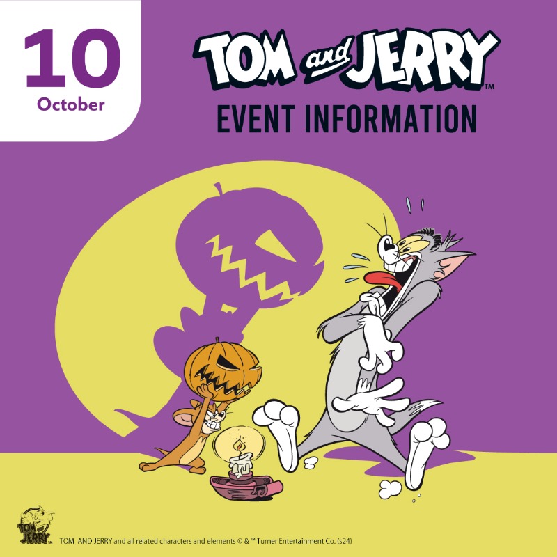 トムとジェリー 10月イベント開催情報🐱🐭 ＼ 期間限定で #トムジェリ