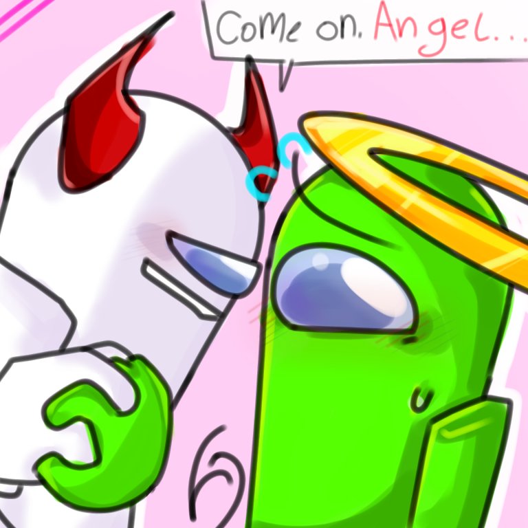 "CANON SHIP!!" yoo- #amongus Angel x X