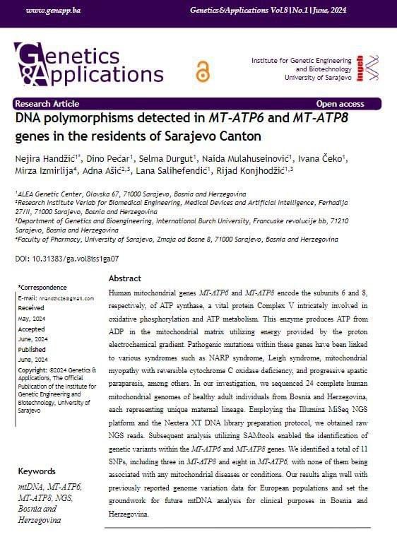 Genetics & Applications (G&A) tweet media