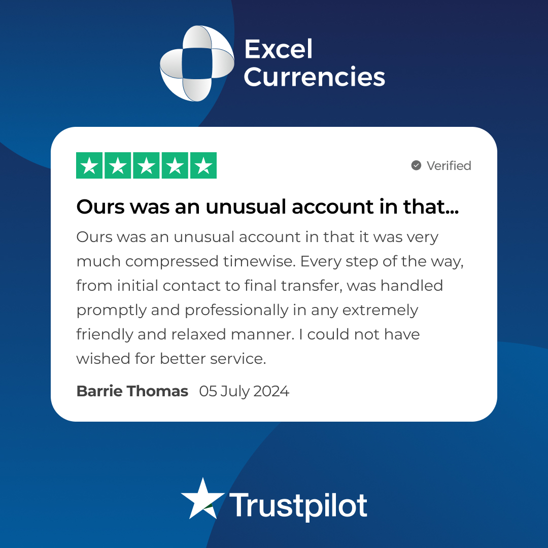 ExcelCurrencies's tweet photo. Thank you for the fantastic feedback! We're thrilled to hear that Liam provided superb support during your property purchase. We're always here to help with your international transfers! 🌍🏡 

Read more: https://t.co/6S7INymNF4 

#CustomerAppreciation #ExcelCurrencies https://t.co/U9ScX7JJYg