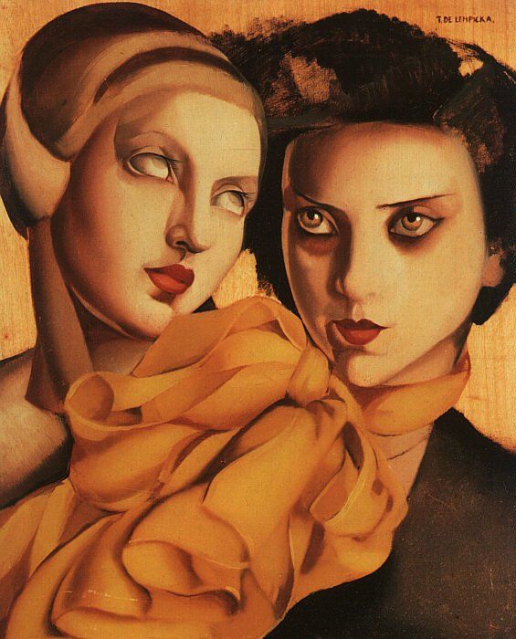 The Orange Scarf, 1927 
by Tamara de Lempicka #WomensArt