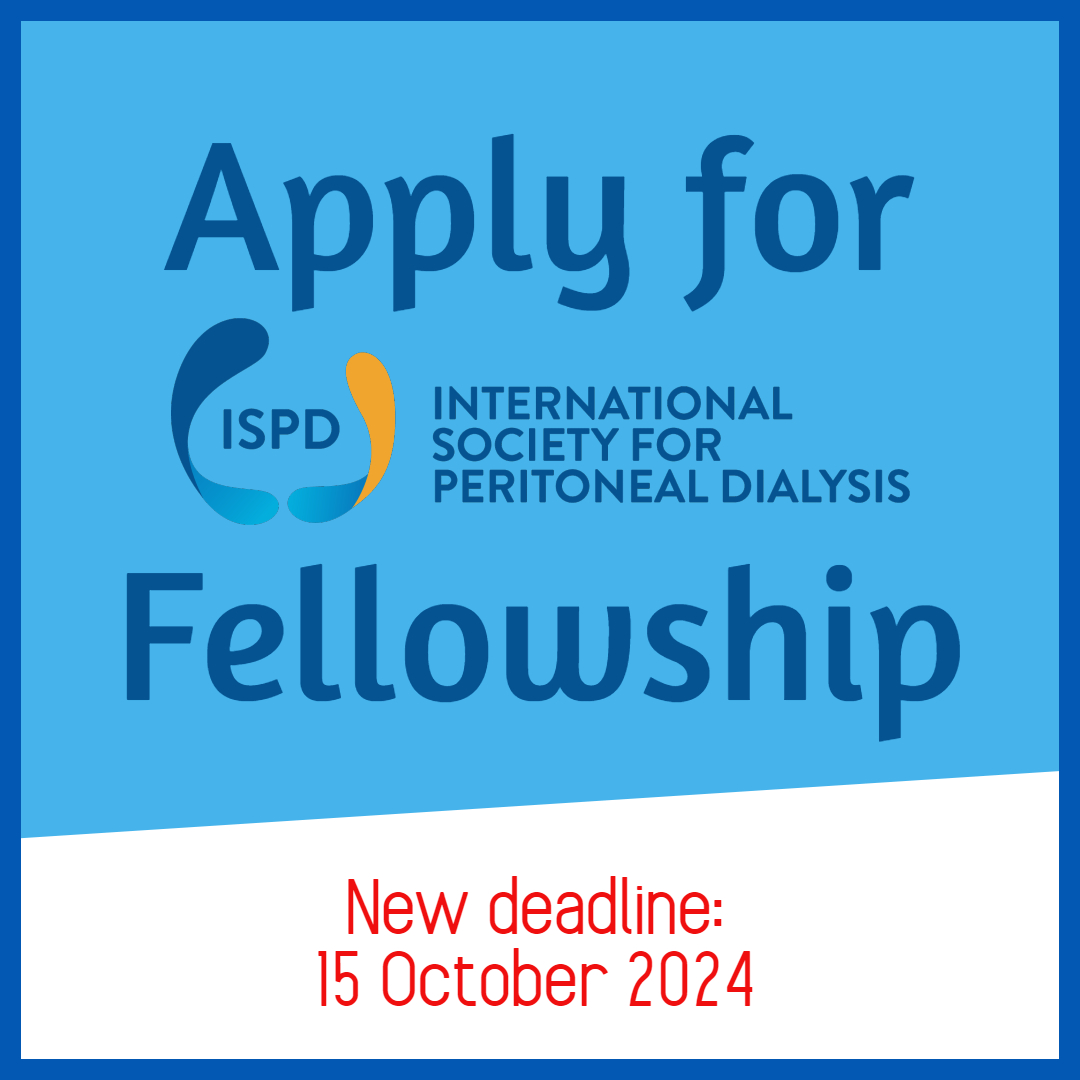 Int. Soc. for Peritoneal Dialysis (@ispd1) on Twitter photo IMPORTANT MESSAGE - The deadline for the September 2024 Call for the ISPD Fellowship Program has been extended until October 15th! Many participants of the <a href="/ISPDCongress/">ISPD 2026 Cape Town Congress</a> informed us that they could not complete all the requirements because of the coincidence with #ISPD24 dates. IMPORTANT MESSAGE - The deadline for the September 2024 Call for the ISPD Fellowship Program has been extended until October 15th! Many participants of the <a href="/ISPDCongress/">ISPD 2026 Cape Town Congress</a> informed us that they could not complete all the requirements because of the coincidence with #ISPD24 dates.