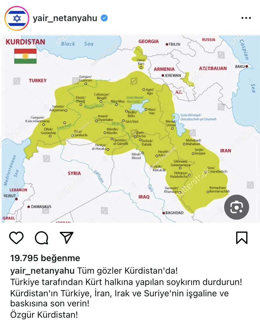 Netenyahu’nun oğlunun paylaşımı