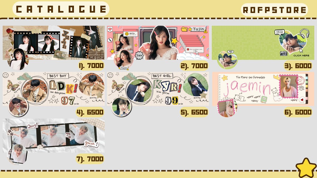 RofPstore's tweet photo. 𝗢𝗽𝗲𝗻 𝗥𝗲𝗾𝘂𝗲𝘀𝘁 ⭐
a retweet is really appreciated!

😻 Hello! yuks jajan layout by request sesuai chara/muse yang kamu mau! fee 2k kalau fotonya mau dicariin🗂️

keterangan untuk tiap layout bisa cek di ALT ya! scroll down untuk cek results nya💫

thank youu💛
#zonauang https://t.co/fffnhFmvPV