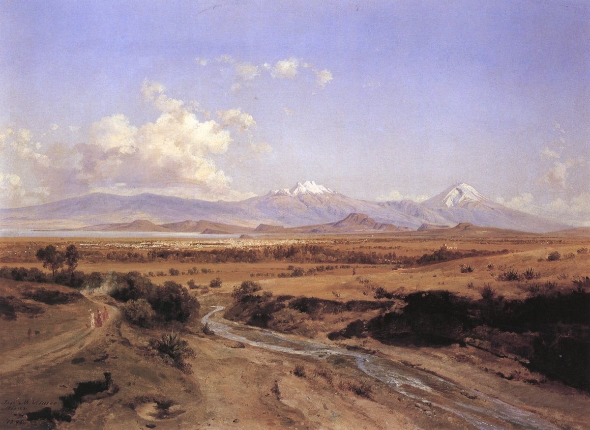 Valle de México desde el río de los Morales wikiart.org/en/jose-maria-…