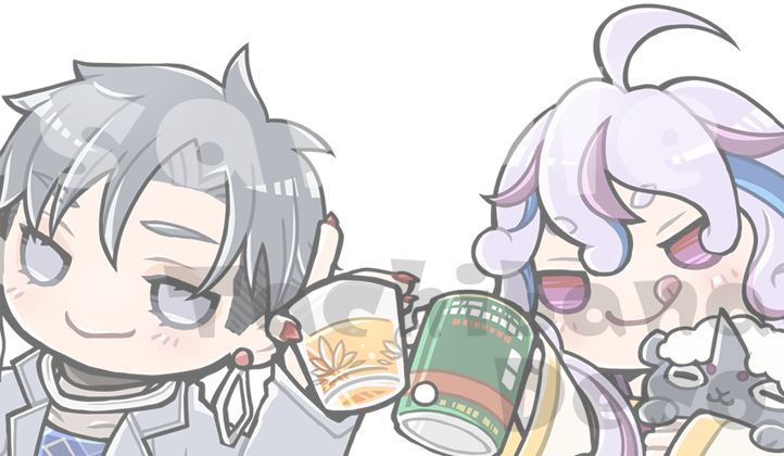 「酒呑雀士様よりご依頼をいただき、SDイラストを描かせていただきました。 ご依頼ど」|立花でこのイラスト