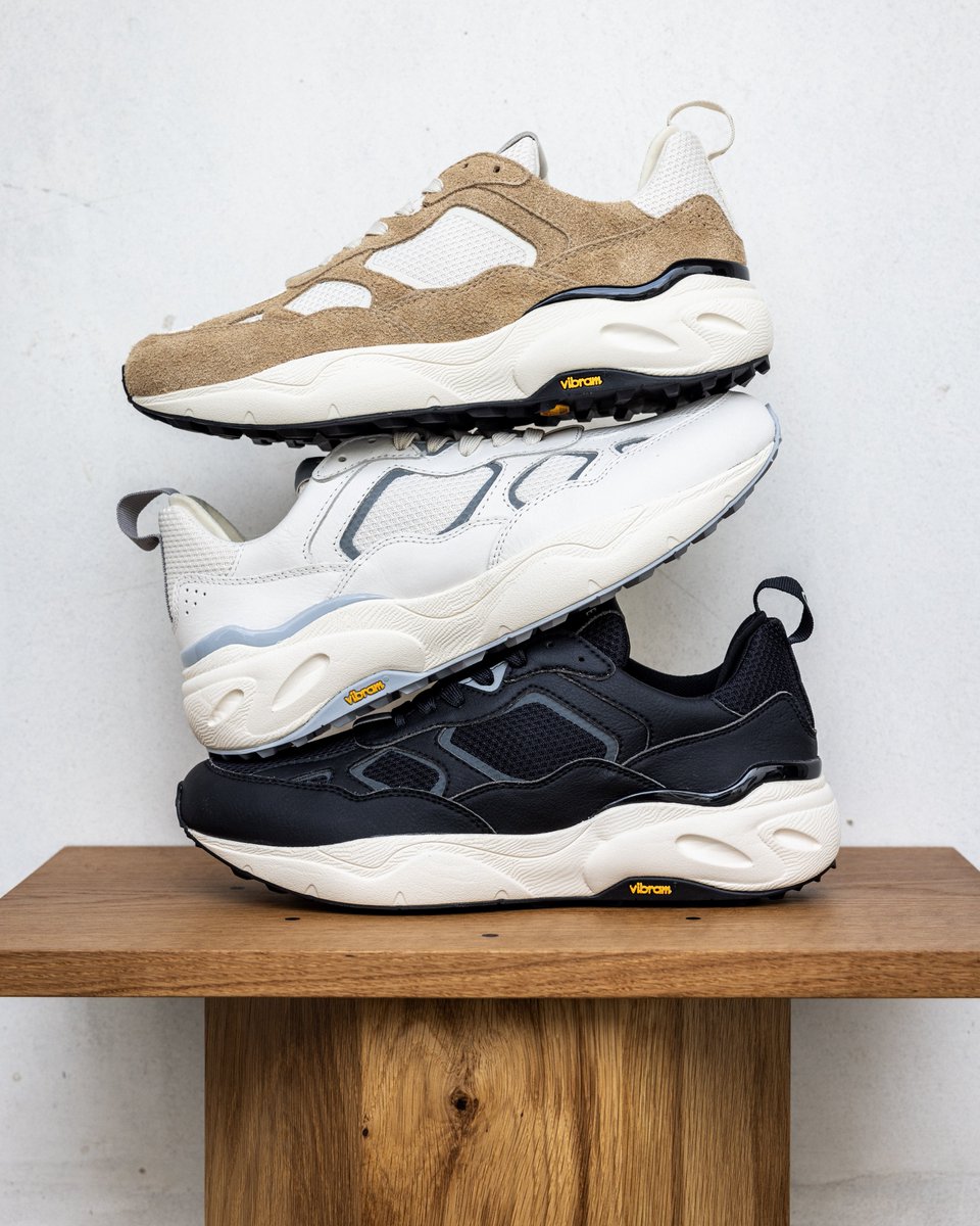 vibram's tweet photo. A partnership rooted in quality, comfort, and innovation. We’ve teamed up with @clae_official to launch the Salazar, a sleek new trainer, available in three different colorways, built with our Vibram outsole, blending modern aesthetics with functional performance.

#Vibram #CLAE https://t.co/CKN9aCeWwZ