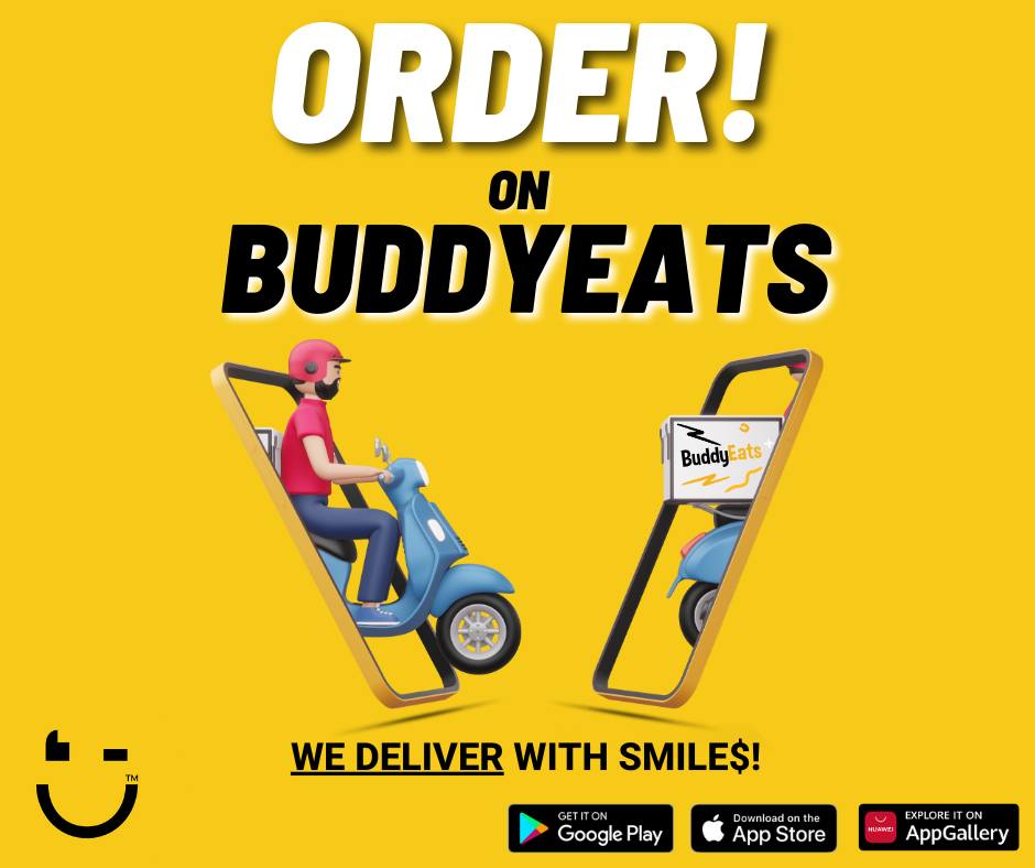 JustAskBuddy's tweet photo. Order your Take-Out with BuddyEats!🍕🍟🍔

Order via the app or on the Buddy e-commerce site: https://t.co/mK4xP4A6jL
Buddy SuperApp: https://t.co/CDktu8qcXT

#buddy #superapp #supportlocal #buddynamibia #buddysuperapp #orderonline #takeout #wedeliver #smiles https://t.co/cc9p73o5EN