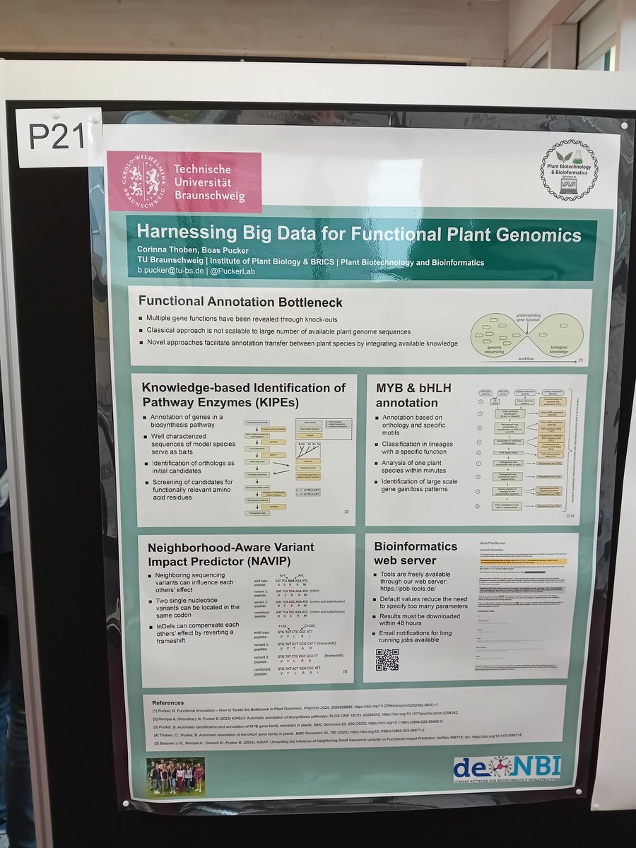 Meet me at P21 if you are interested in our tools for big (plant) data analysis
#GCB2024