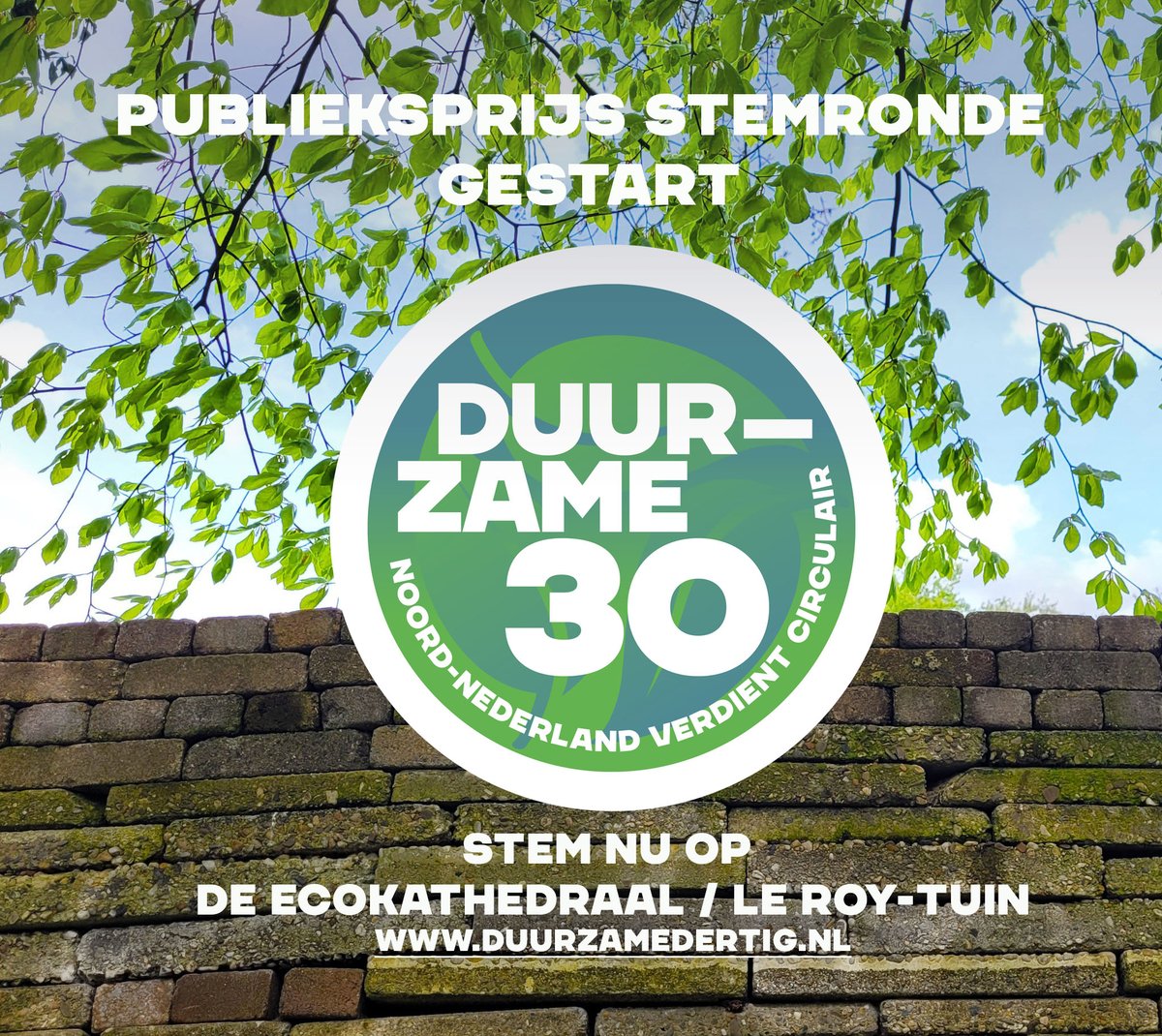 Stem nu op de #ecokathedraal / Le Roy-tuin voor de publieksprijs van de Duurzame Dertig 2024!
ndcmediagroep.qualifioapp.com/quiz/1488835_9… 
#duurzamedertig #duurzamedertig2024
