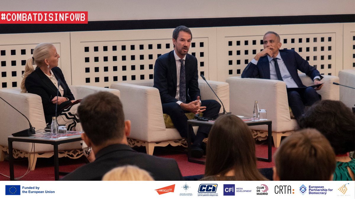 The floor now goes to @epdeu’s Executive Director, <a href="/KenLCG/">Ken Godfrey</a>, who closes the welcome remarks with an eye-opening statement:

🗣️“#Disinformation is endemic to all European societies, coming not only from international sources but also from domestic ones.” 🚨

#CombatDisinfoWB