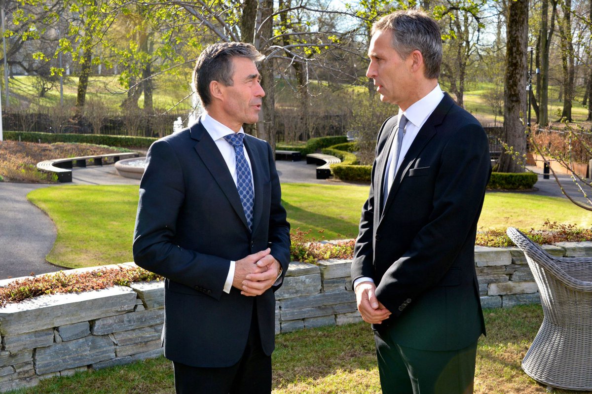 Anders Fogh Rasmussen (@andersfoghr) on Twitter photo I would also like to thank <a href="/jensstoltenberg/">Jens Stoltenberg</a> for his 10-years at the helm of NATO. He has managed the organization through some of its most difficult moments, holding allies together and ensuring a united response in the face of Russia’s aggression.
Jens – thank you for your I would also like to thank <a href="/jensstoltenberg/">Jens Stoltenberg</a> for his 10-years at the helm of NATO. He has managed the organization through some of its most difficult moments, holding allies together and ensuring a united response in the face of Russia’s aggression.
Jens – thank you for your