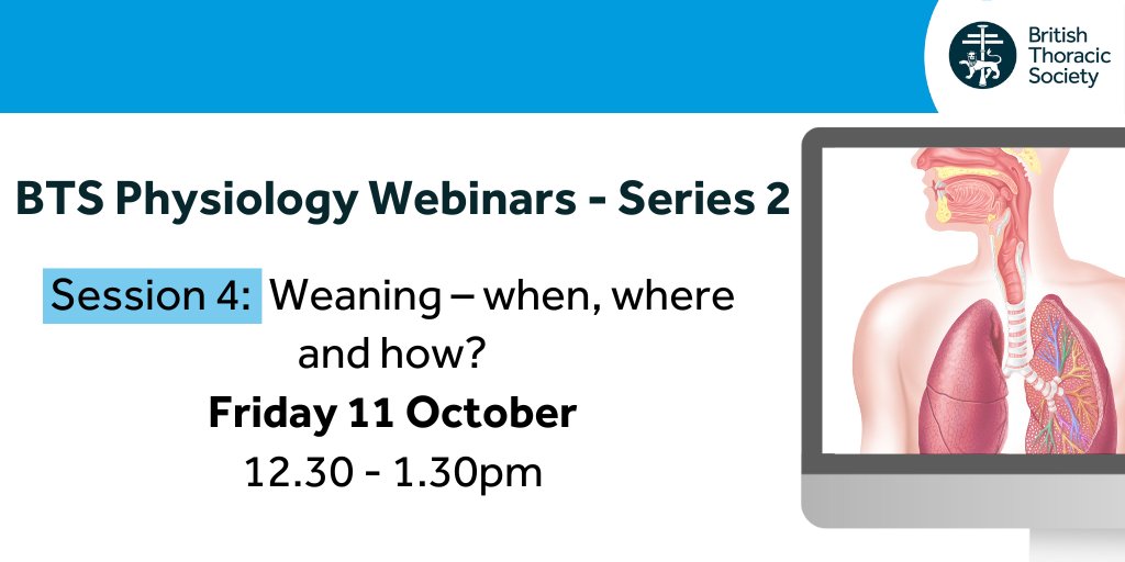 This webinar will highlight the role of the multi-professional team, and will include tracheostomy weaning, Specialised Weaning Units, complex home ventilation, and again monitoring and assessment.

Register to attend here: tinyurl.com/2kn3asr8

#Respiratory #RespEd