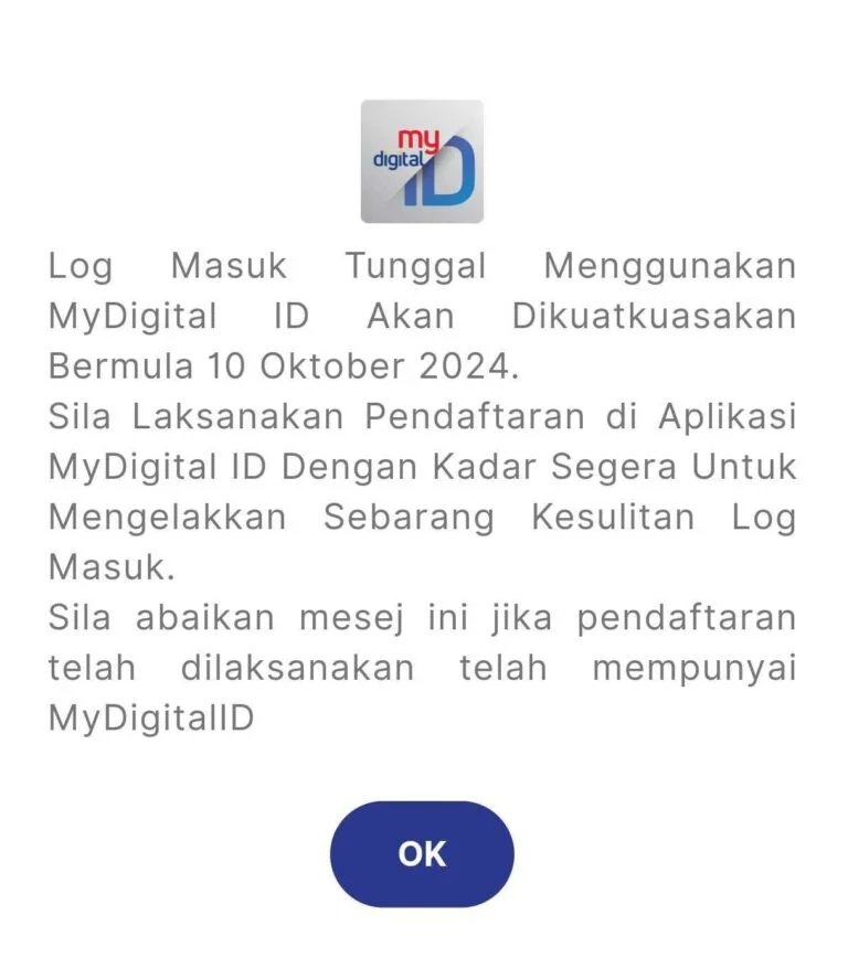 NewsBFM's tweet image. Starting October 10, Malaysians without a MyDigital ID can no longer log in to the MyJPJ app as it will now require a single login via MyDigital ID.

JPJ has urged all users to register through the app to prevent any login issues.

🧵1