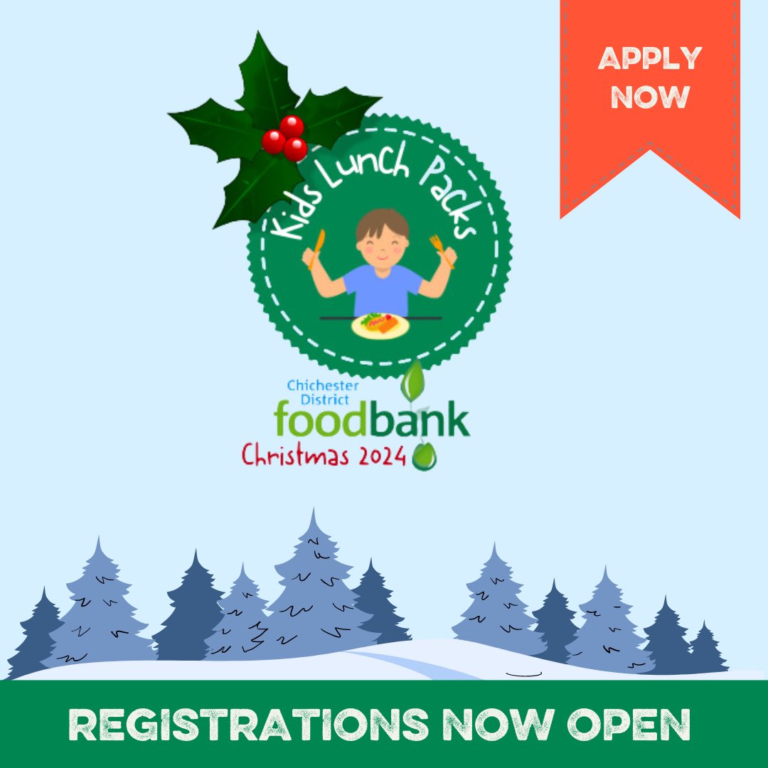 Registration is open for Christmas Kids Lunch Packs for families on low incomes. If your children get free school meals, you should have been given a voucher number which you can register at bit.ly/3juhqYf by Sunday 17th November.