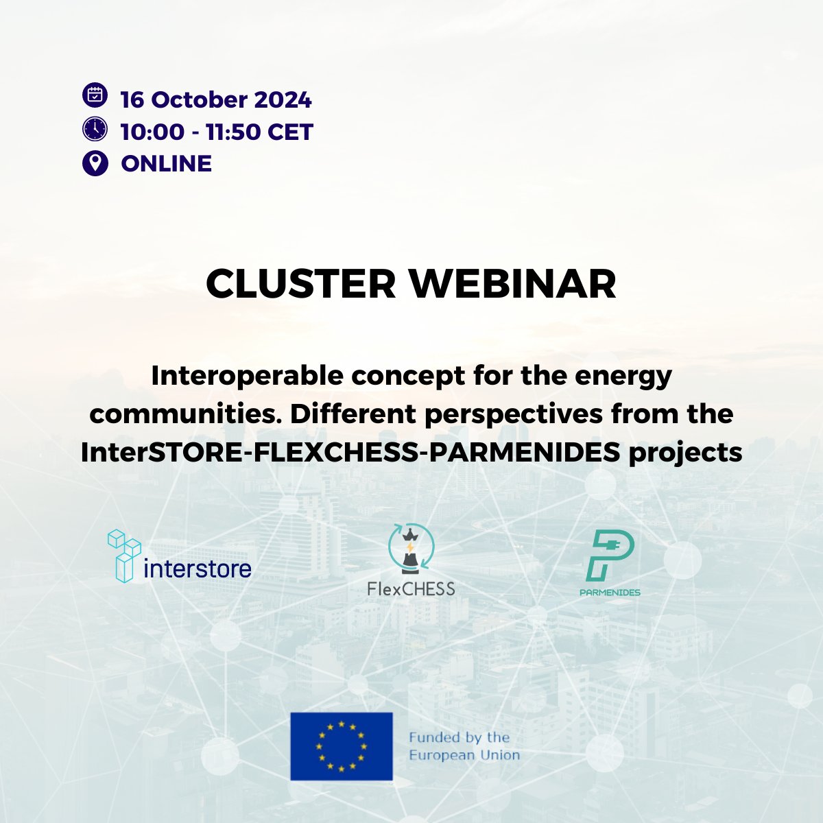 rdiup (@rdiup1) on Twitter photo Habib NASSER, #RDIUP's CEO, will represent <a href="/ChessFlex/">FlexCHESS</a> in "Interoperable Concepts for Energy Communities: Perspectives from <a href="/InterSTORE_eu/">InterSTORE</a> #ChessFlex & <a href="/PARMENIDES_EU/">PARMENIDES Project</a>".
🗓️Oct 16, 2024, 10AM CEST. #Interoperability #HybridStorage #FlexibleLoads #Sustainability #GridResilience Habib NASSER, #RDIUP's CEO, will represent <a href="/ChessFlex/">FlexCHESS</a> in "Interoperable Concepts for Energy Communities: Perspectives from <a href="/InterSTORE_eu/">InterSTORE</a> #ChessFlex & <a href="/PARMENIDES_EU/">PARMENIDES Project</a>".
🗓️Oct 16, 2024, 10AM CEST. #Interoperability #HybridStorage #FlexibleLoads #Sustainability #GridResilience