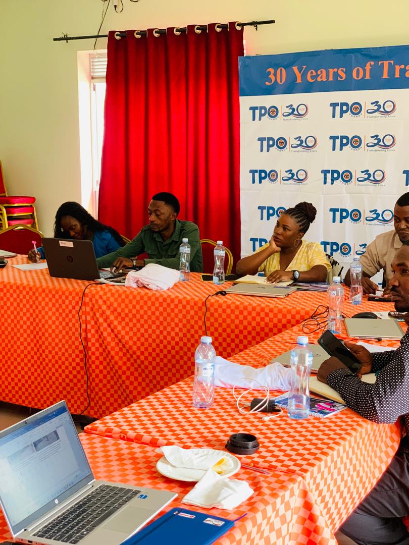 TpoUg's tweet photo. UPDATE: Day one of @TpoUg Monitoring & Evaluation Review Meeting in #FortPortal #WesternUganda. This is one of @TpoUg internal stakeholder engagement platforms that is aimed at facilitating #learning #KnowledgeSharing #Collaboration #CapacityBuilding #30YearsofTransformingLives https://t.co/0EGCN3x5iI