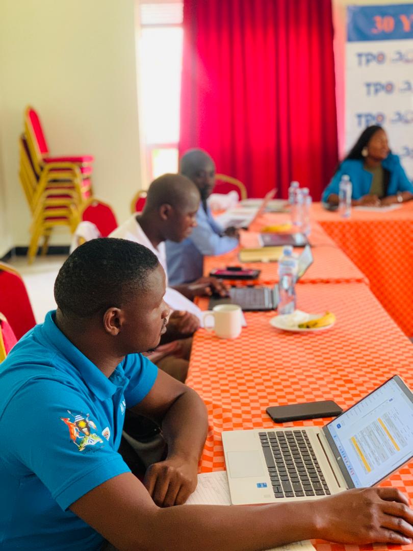 TpoUg's tweet photo. UPDATE: Day one of @TpoUg Monitoring & Evaluation Review Meeting in #FortPortal #WesternUganda. This is one of @TpoUg internal stakeholder engagement platforms that is aimed at facilitating #learning #KnowledgeSharing #Collaboration #CapacityBuilding #30YearsofTransformingLives https://t.co/0EGCN3x5iI