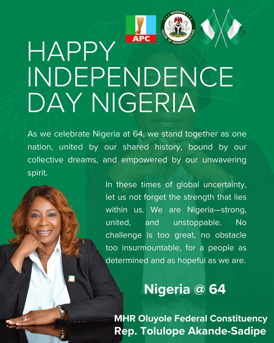 ToluSadipe's tweet photo. We are living through times of reform, times of change, and for some, times of hardship. But Nigeria is a nation of strong men and women. Our past is a testament to our ability to overcome, and our future holds the promise of greater days ahead. https://t.co/hi482kPOxY