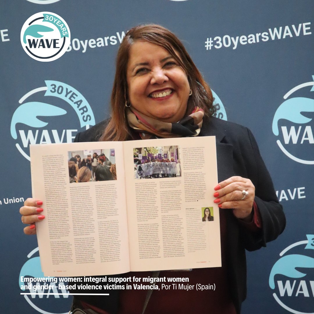 WAVE_europe's tweet photo. Day 1 of #WAVECon2024 delivered a powerful message, highlighting #prevention and celebrating #30yearsWAVE! We also shared the WAVE #Fempower Magazine 2024 with our members and are now excited to share it with you! Read it here: https://t.co/mOFQF1yVQs
#endVAWG https://t.co/1gpvQMVb3S