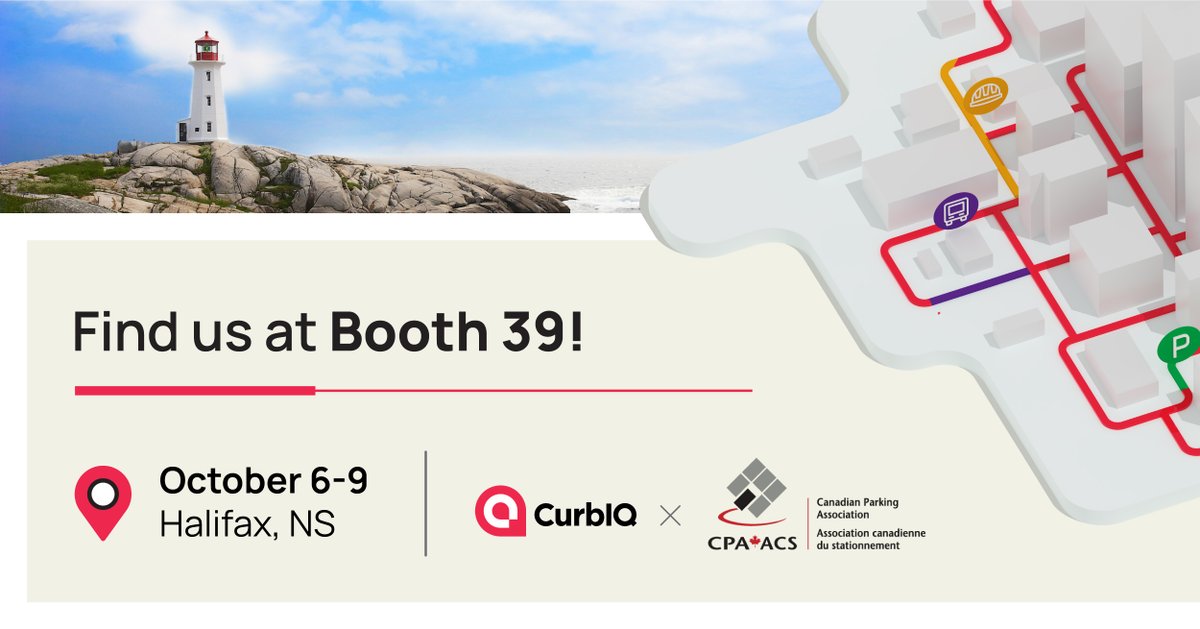 Will you be at the @CanadianParking conference next week? The CurbIQ team will be at booth 39. Come chat with us about our real-time parking map integration with @HotSpotCities!

Learn more: curbiq.io/event/canadian…

#Parking #Transportation