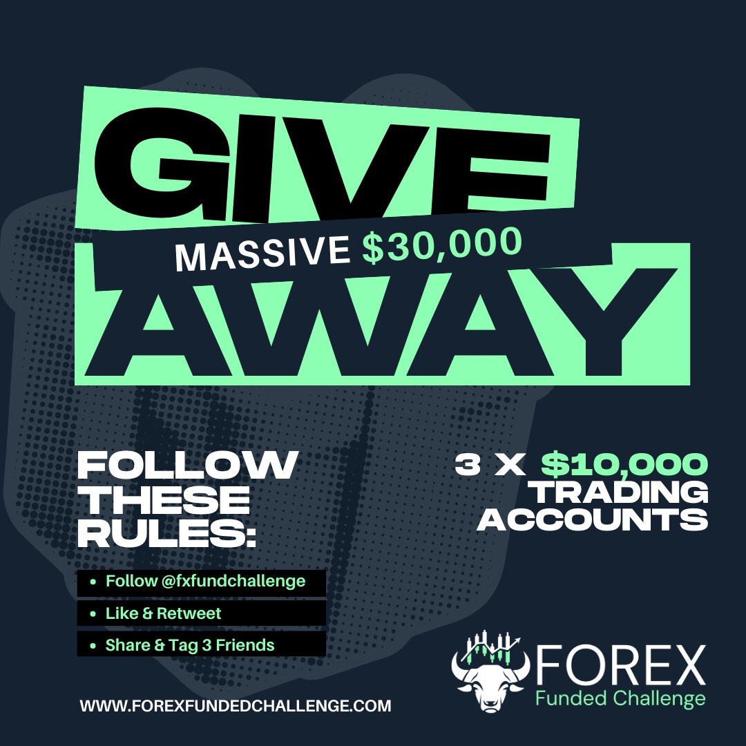 _SHUGABA's tweet photo. 3 × 10k  Giveaway Account Alert.🎉

To enter :
1. Like and repost
2. Must Follow:
@FxFundChallenge 
@Fx_hakeem  @Hakeem_trade 

3. Turn on notifications and stay active 
4.Tag 3 traders and join discord https://t.co/yievfVsmRT
5. Join Telegram https://t.co/sLX8viDLKg https://t.co/E26blezJmM