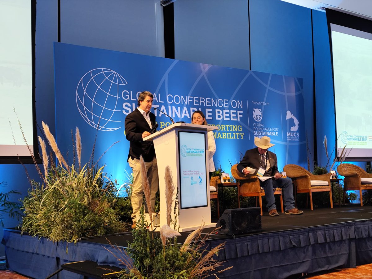 Nuestro directivo Sebastián Olaso abriendo el  Congreso Mundial de Carne Sostenible 👏👏👏
<a href="/GRSBeef/">GRSBeef</a>