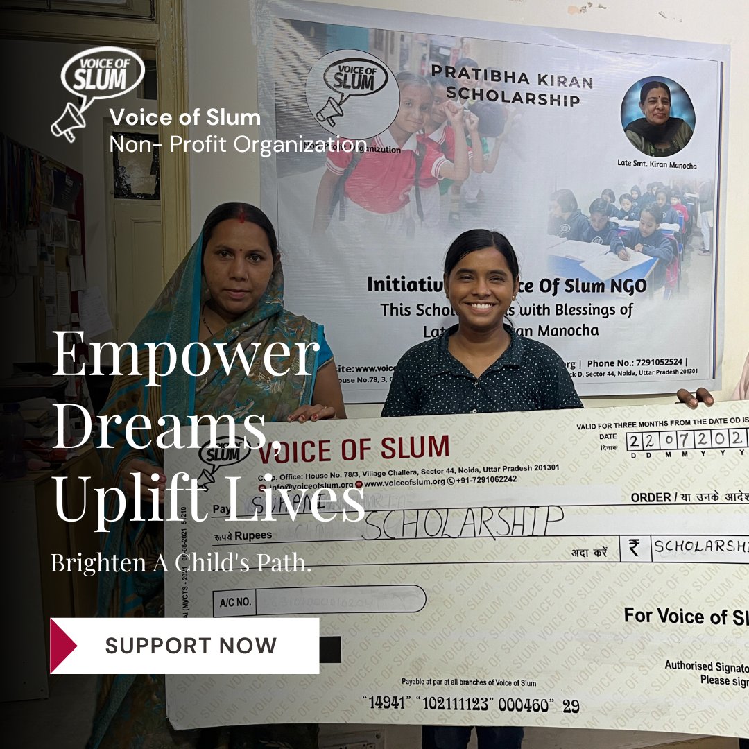 voiceofslum's tweet photo. At Voice of Slum, we believe that every child deserves an opportunity to chase their dreams. Our mission is to empower children by providing access to quality education and skills training.

#resources #skills #mission #empowered #EducationCannotWait https://t.co/yGzYnUxa7g