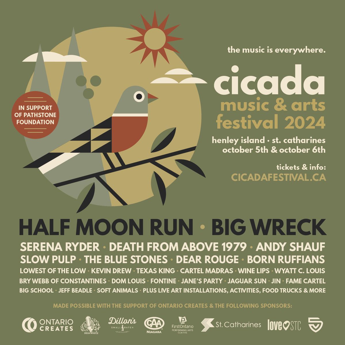 If you're already missing festival season don't despair - our friends at Cicada are hosting a great close to the season this weekend with Half Moon Run, Big Wreck, Serena Ryder, Death from Above 1979 and more. See you there? Tickets at cicadafestival.ca